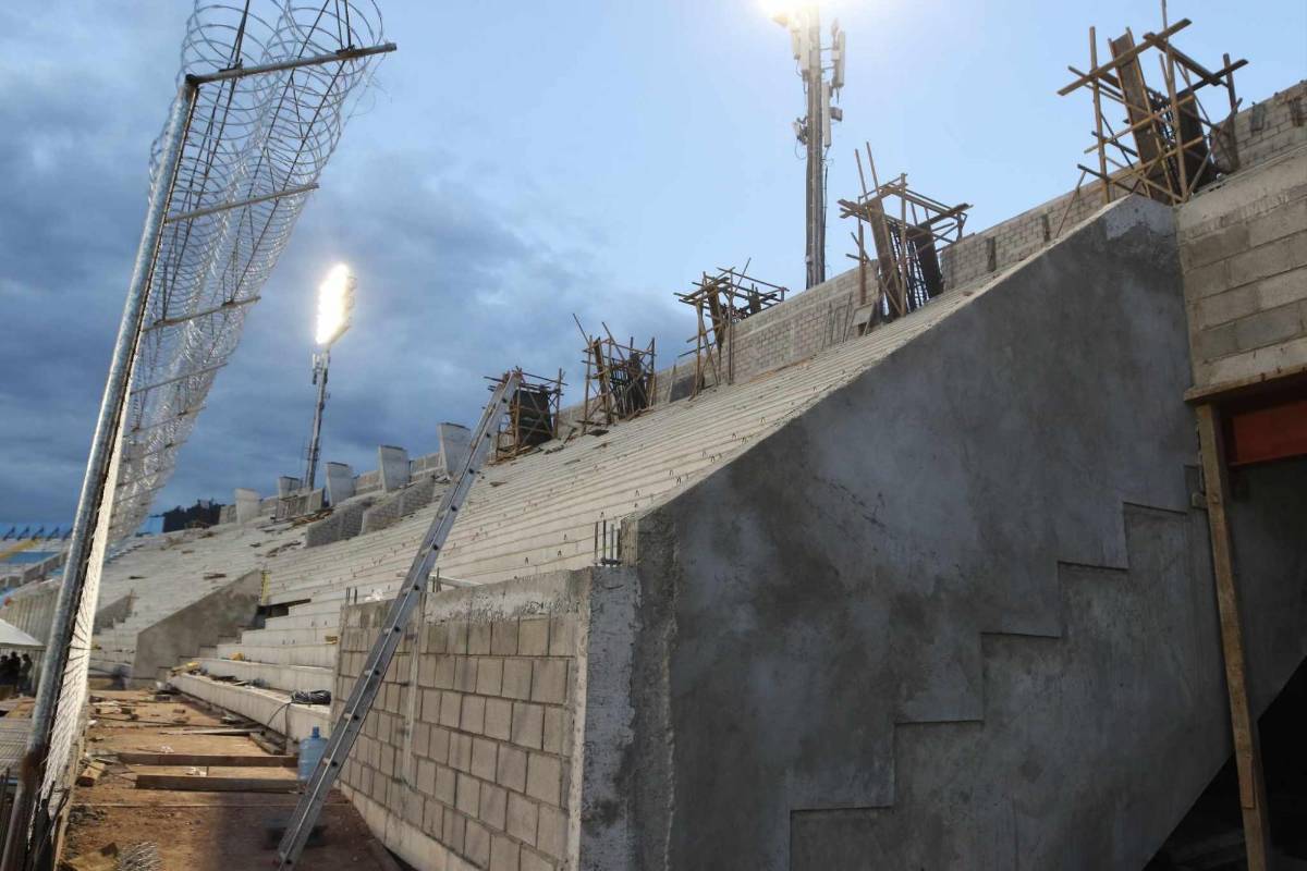 ¡Hay fecha de entrega! Así avanza la etapa final de las graderías del estadio Nacional de Tegucigalpa