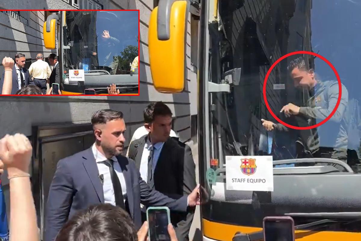 Así fue la llegada del Barcelona a Madrid para jugar el Clásico: los cánticos que le dedicaron a Xavi