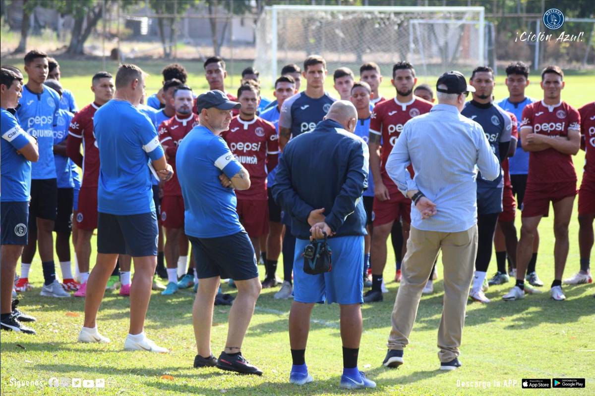 ¡Ya comanda el Nido! Así fue el primer día de Hernán “La Tota” Medina como entrenador del Motagua: dirigió el entrenamiento