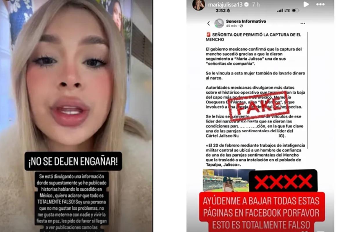 Famosa influencer rompe el silencio tras el abatimiento de 'El Mencho' y aclara todo: ¿fue su pareja sentimental?