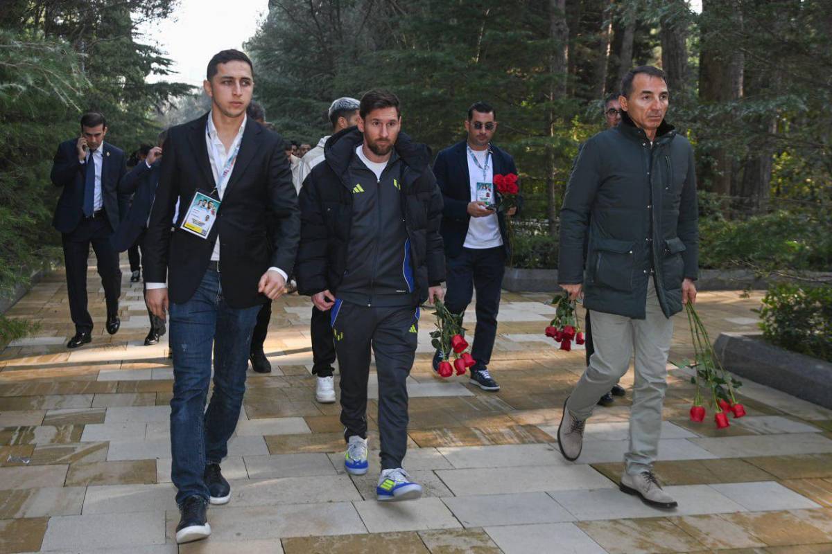 ¿Qué hace Messi en Azerbaiyán? Los motivos de su viaje relámpago y visitó una tumba con las estrellas del Inter Miami