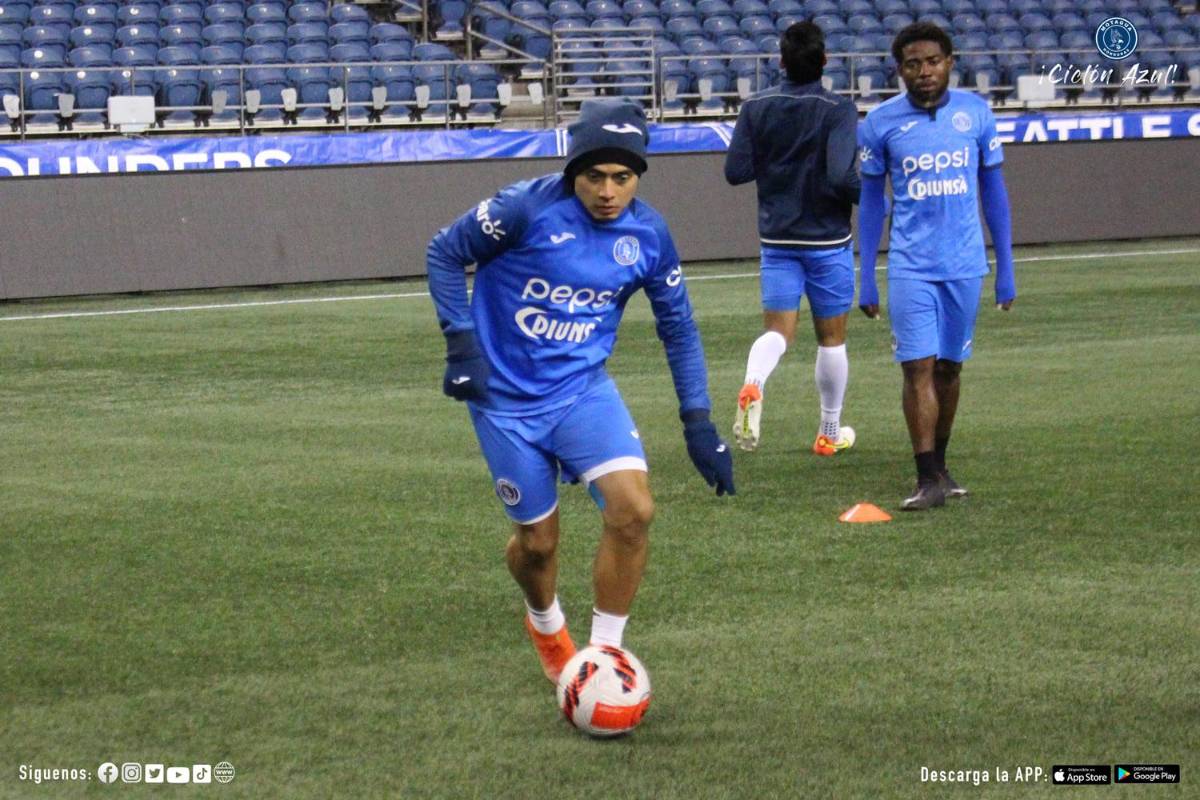 ¡Arropados por el frío! Así entrenó Motagua en el helado Seattle en la previa de la vuelta por la Conchampions