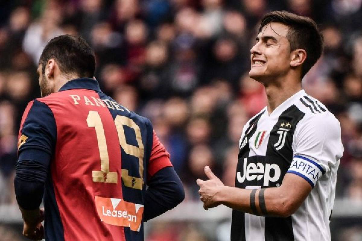Sin Cristiano Ronaldo, Juventus pierde el invicto en la Serie A contra el Genoa