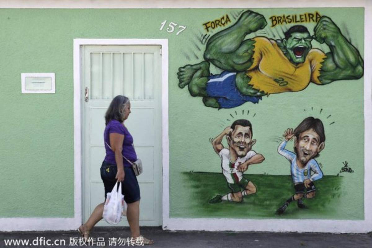 FOTOS: Los graffitis más sensacionales de Messi y Cristiano Ronaldo