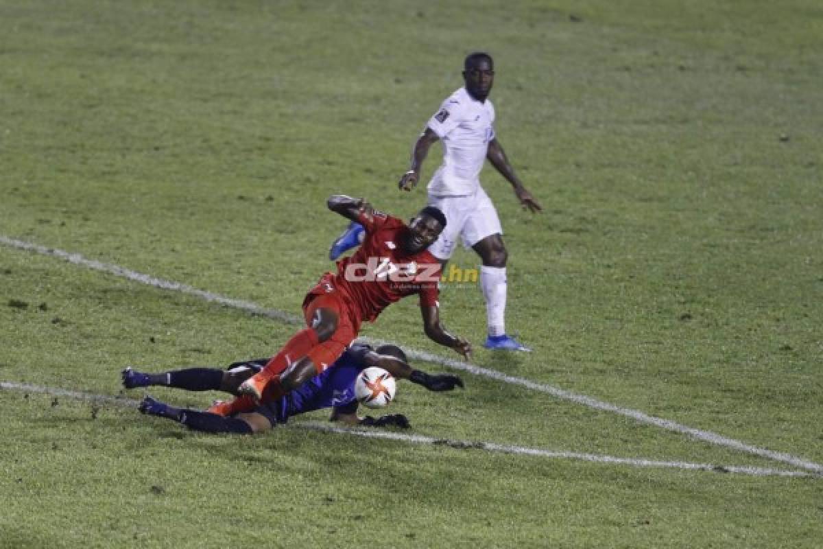 Las impactantes y desgarradoras fotos de los futbolistas de Honduras en el Olímpico y el júbilo de los panameños