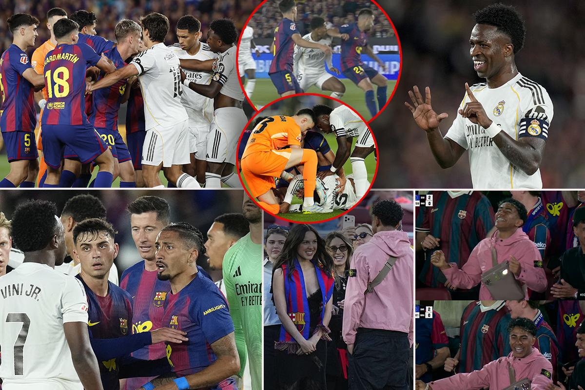 Agarrón en el Clásico, el penal que pidió Real Madrid y Vinicius responde con las 15 Champions