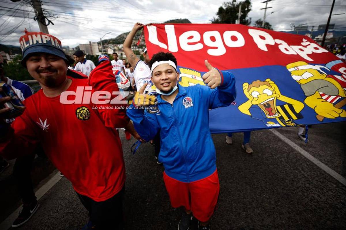 ¡Leones, banderas y selfies! Tegucigalpa se viste de fiesta con la final del fútbol hondureño Olimpia vs. Real España
