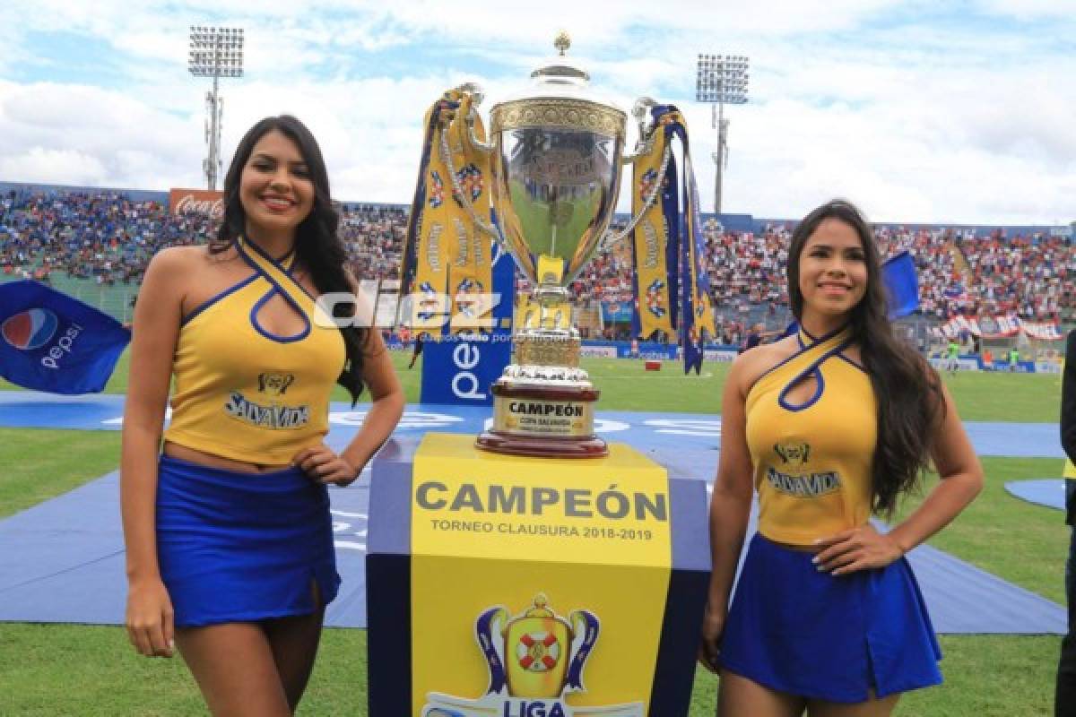 ¡Qué linda final! Las chicas que se robaron las miradas previo al Motagua-Olimpia