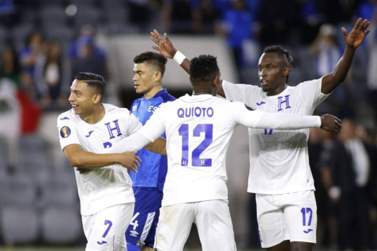 Emilio Izaguirre anotó el 4-0 de Honduras sobre El Salvador en la Copa Oro del 2019.