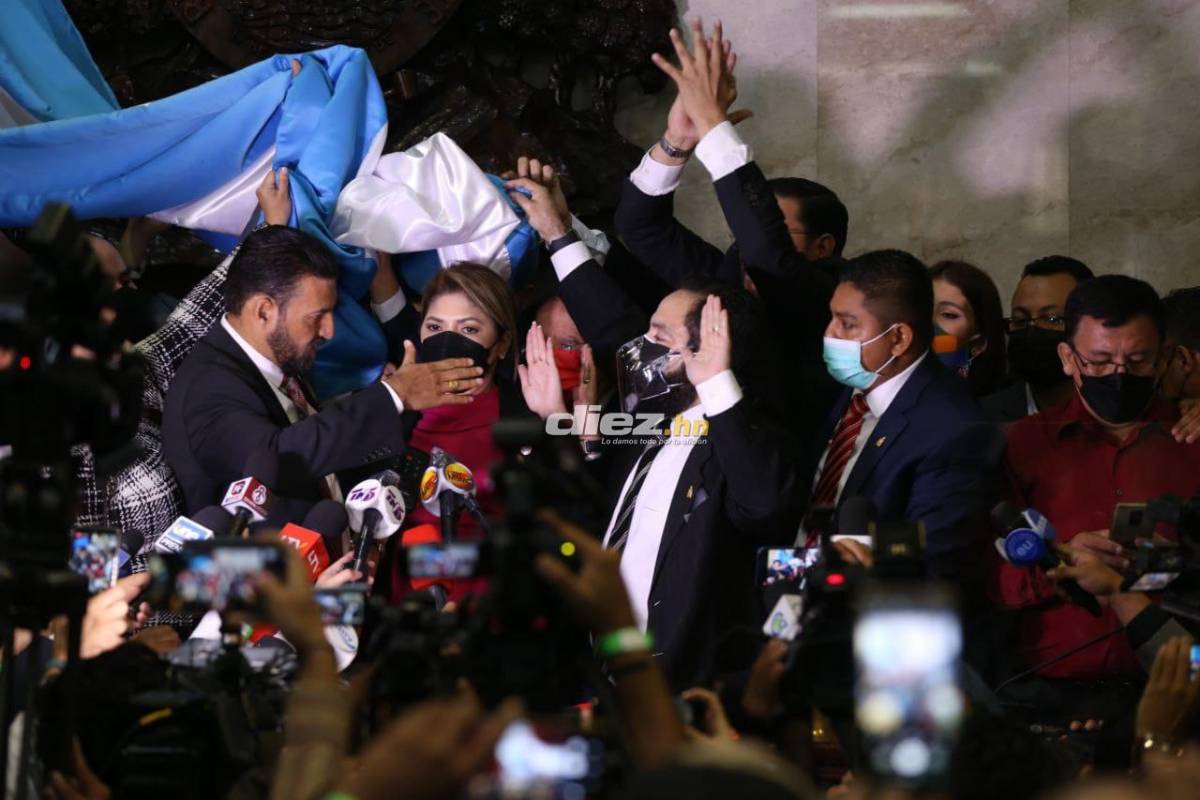 Las fotos del zafarrancho: Patadas y manotazos en el Congreso Nacional; exfutbolista Osman Chávez impuso respeto