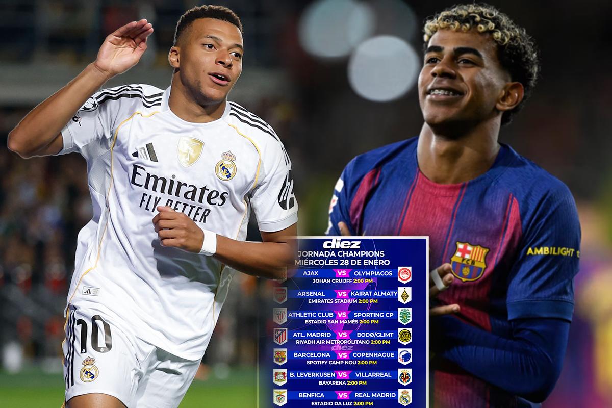 Champions League: así se jugará hoy la última jornada con Barcelona y Real Madrid buscando el pase a octavos