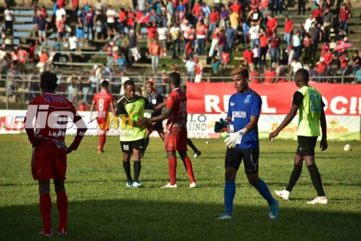 FOTOS: El júbilo y tristeza de la final de ida de la Liga de Ascenso de Honduras