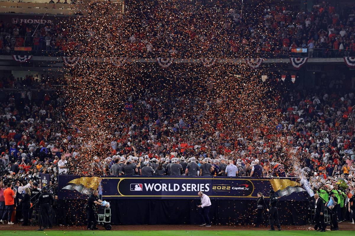 ¡Una verdadera fiesta! Así celebraron los Astros de Houston de Mauricio Dubón su título de Serie Mundial de Béisbol