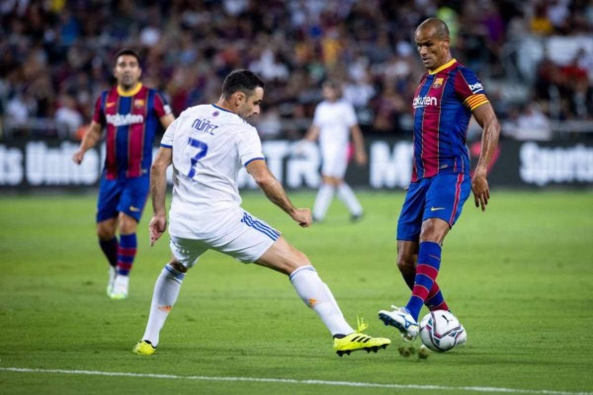 ¿Quién es el número siete merengue? Ronaldinho se robó el show, pero Real Madrid ganó el clásico de leyendas al Barcelona