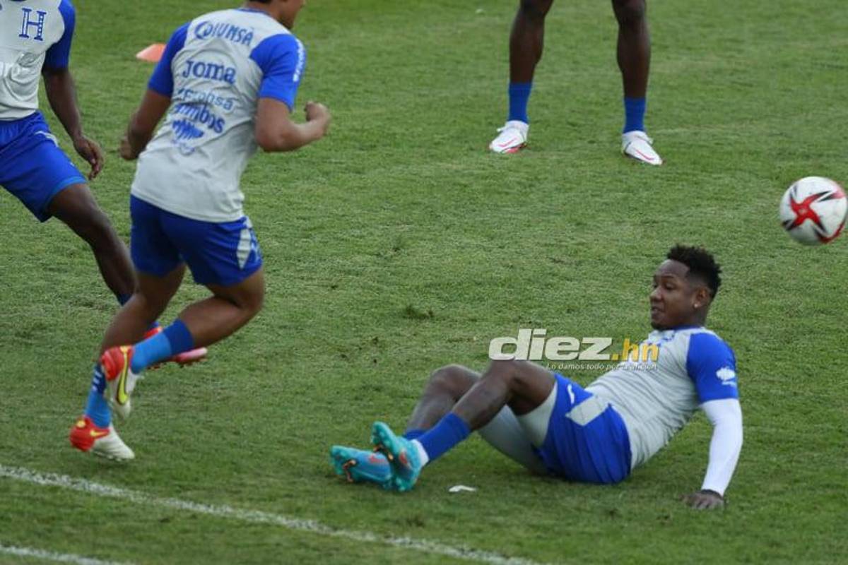 ¡Caras largas, pero también motivación! Las postales de entreno de Honduras de cara al juego con El Salvador