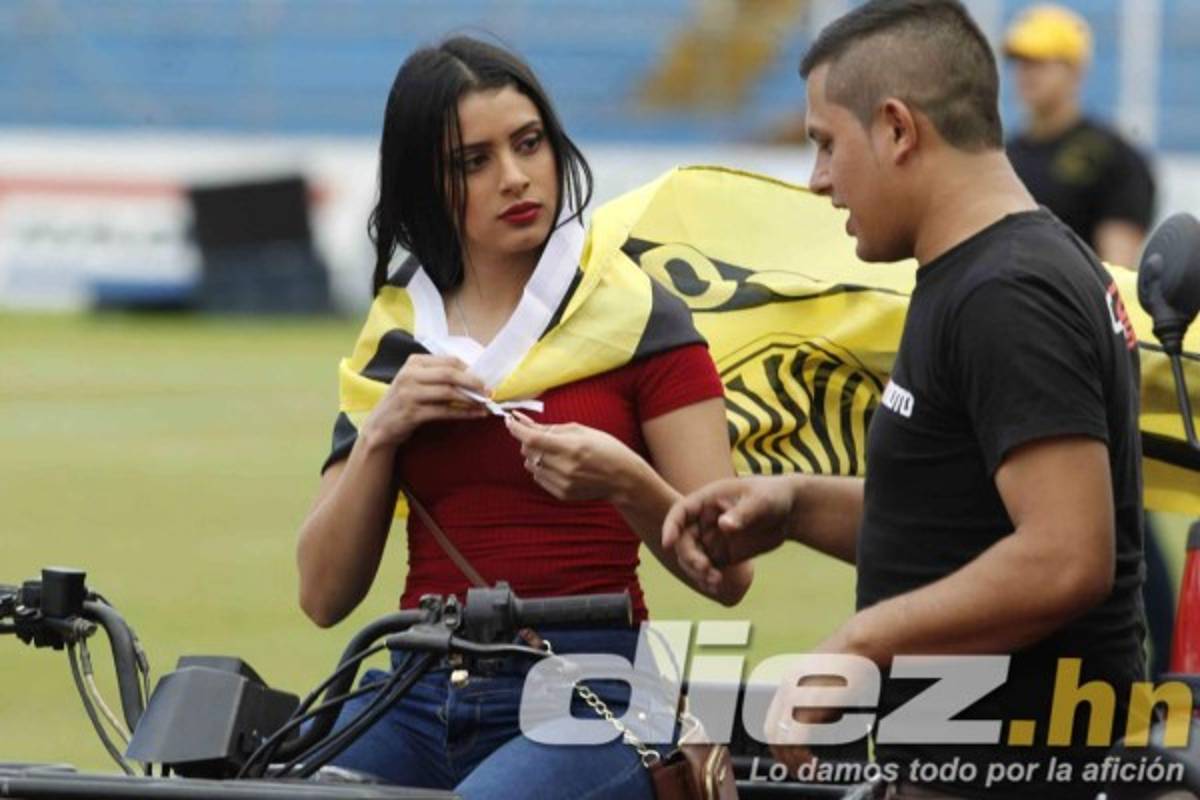 ¡ESPECTACULARES! Las bellezas que adornaron la final Real España - Motagua