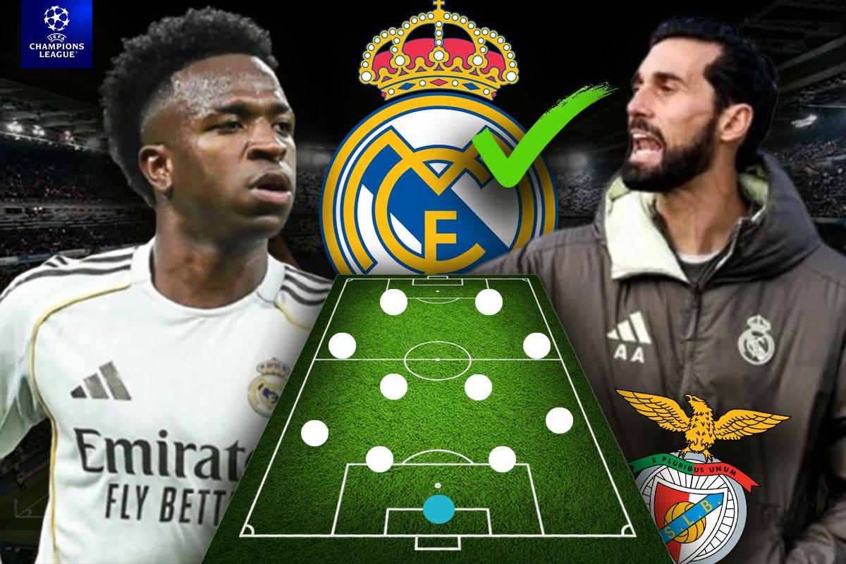 Arbeloa lo recupera y las sensibles bajas: alineación del Real Madrid para eliminar al Benfica y avanzar a octavos