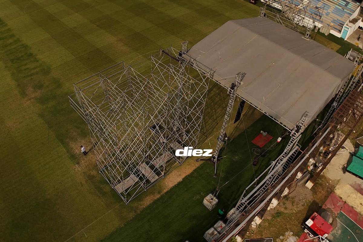 Así luce la cancha del Estadio Morazán tras concierto: el ataque feroz de Mario Moncada a los responsables
