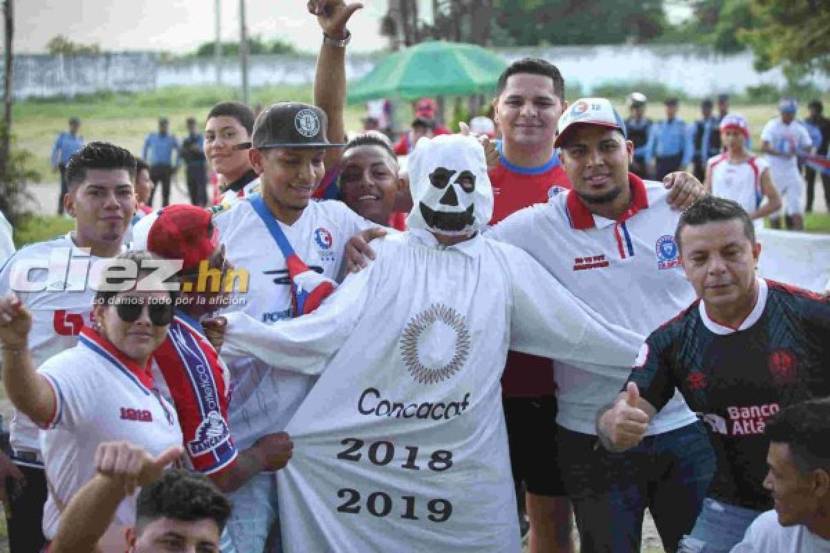 Afición de Olimpia se burla de Motagua antes del clásico en la Pentagonal