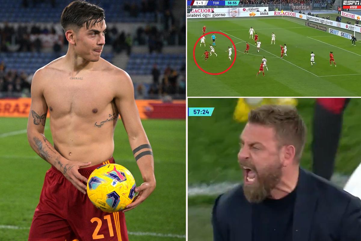 Dybala firmó tres goles para el triunfo de la Roma en la Serie A: uno fue al mero estilo de Messi