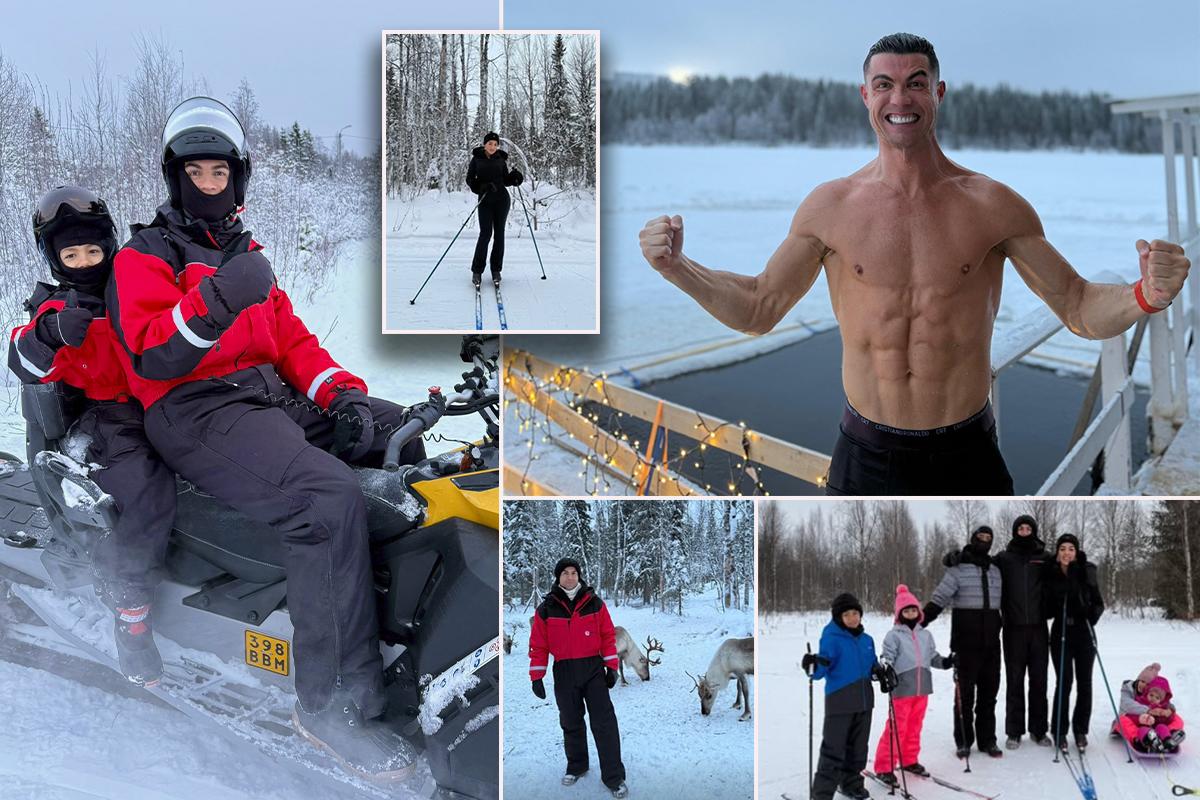 Cristiano Ronaldo y Georgina se fueron a una de las regiones más frías del mundo: “Feliz Navidad a todos”