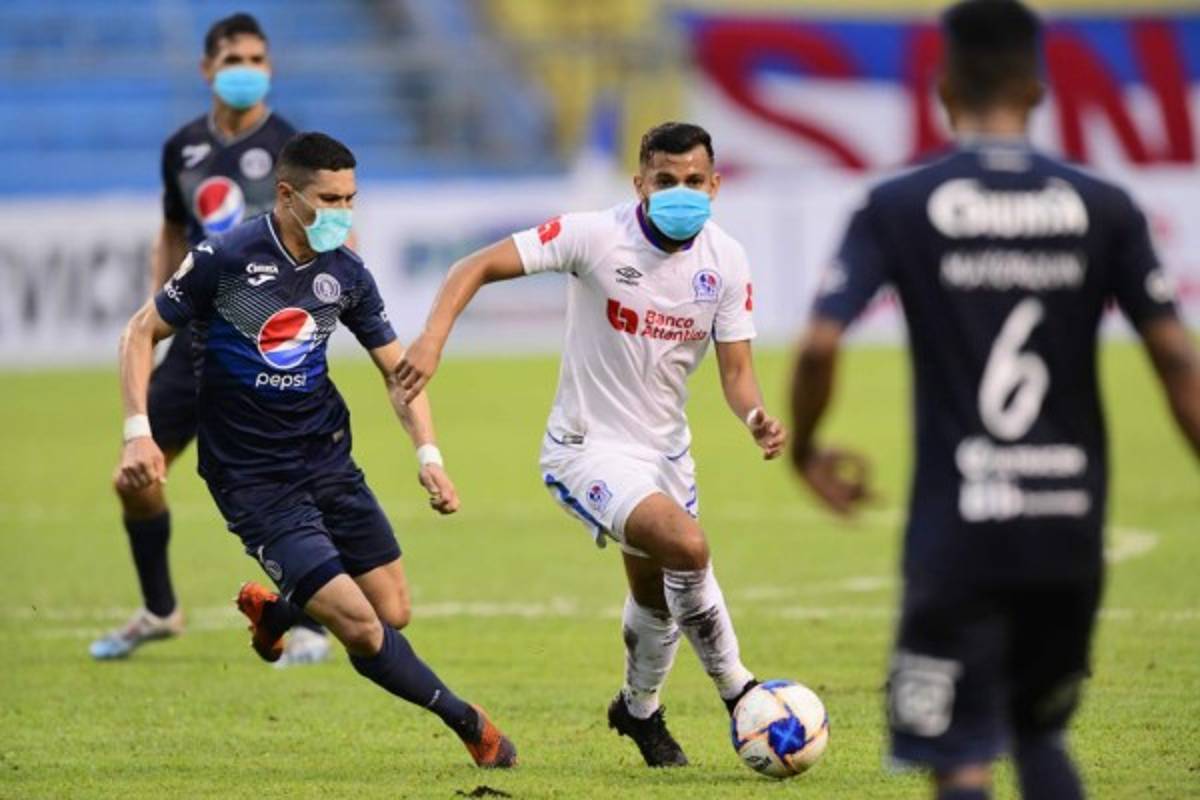 En fotos: Así serían los clásicos de Liga en Honduras con jugadores usando mascarillas