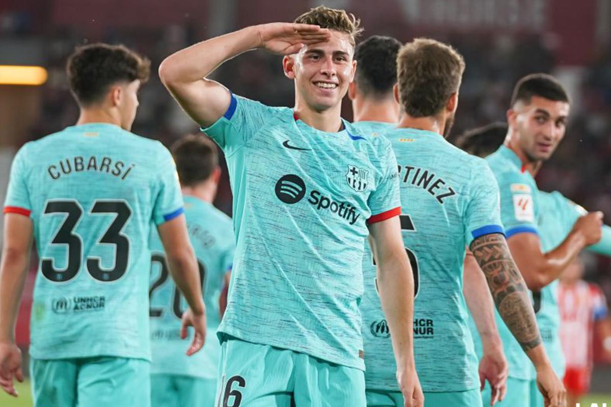 Barcelona venció al Almería del Choco Lozano con doblete de Fermín y certifica el segundo puesto