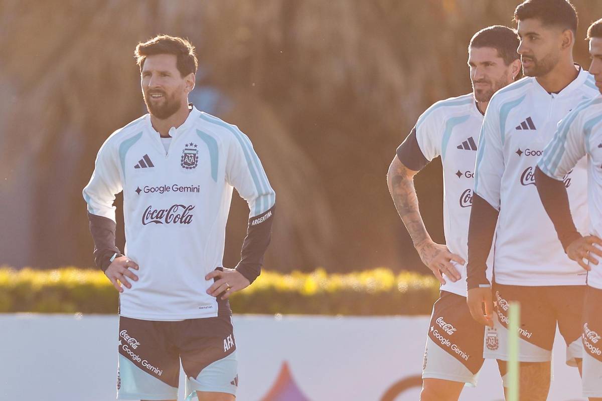 Messi entrenó por última vez con Argentina: dos invitados especiales