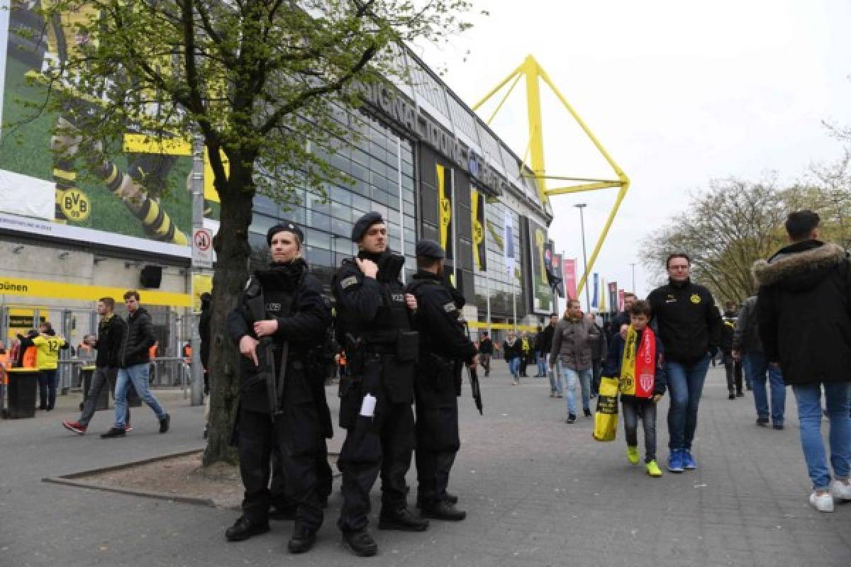 ¡LO BLINDÓ! Policía alemana resguardó así el Dortmund-Mónaco