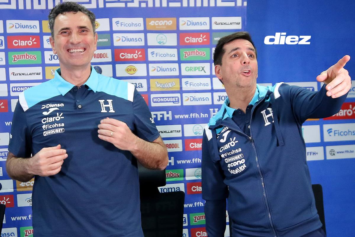 José Molina y Francis Herández son las encargados de intentar que la selección hondureña pueda estar en el Mundial 2030. (Foto por Alex Pérez)