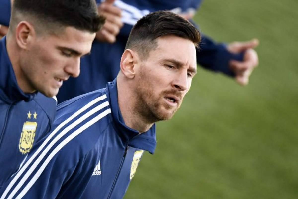 FOTOS: Así fue el primer entrenamiento de Messi en su regreso a la selección de Argentina