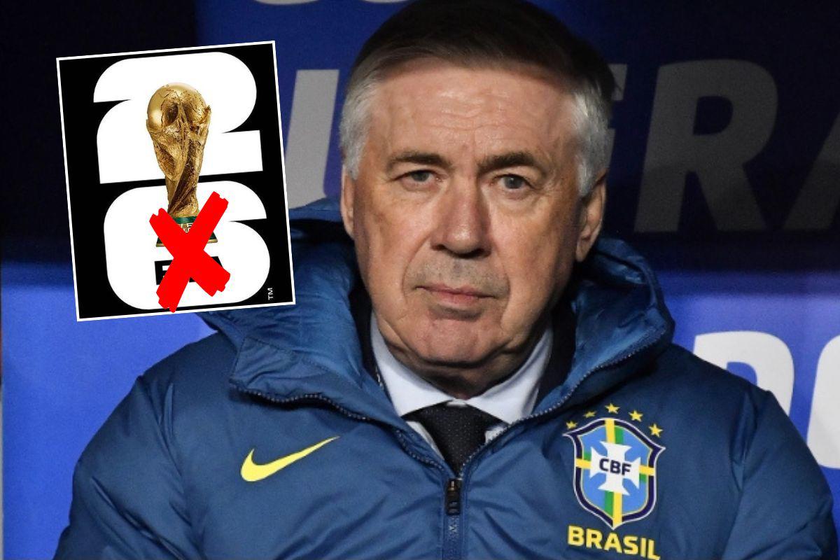Ancelotti y un tremendo golpe en Brasil: No está en los planes; hoy se encuentra fuera de la lista para el Mundial 2026