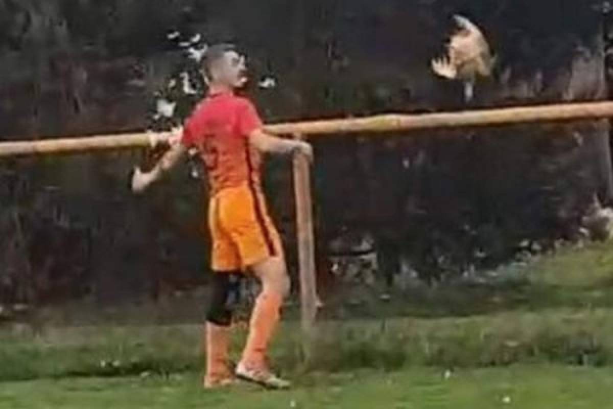 Escándalo: Futbolista croata fue expulsado por matar a una gallina en pleno partido