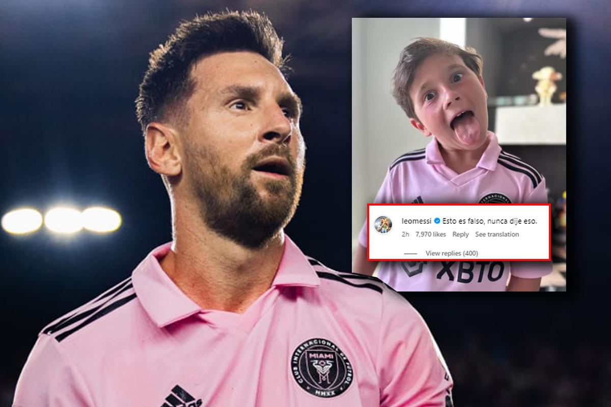 Messi desmintió una publicación sobre su hijo Mateo: “Esto es falso, nunca lo dije”