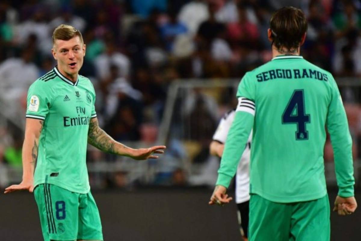 Fotos: Los gestos de Kroos tras su golazo olímpico con el Real Madrid y la cara de Marcelo