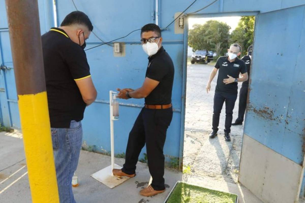 Real España - Olimpia: Las fotos de un estadio vacío y con un protocolo de bioseguridad bien montado