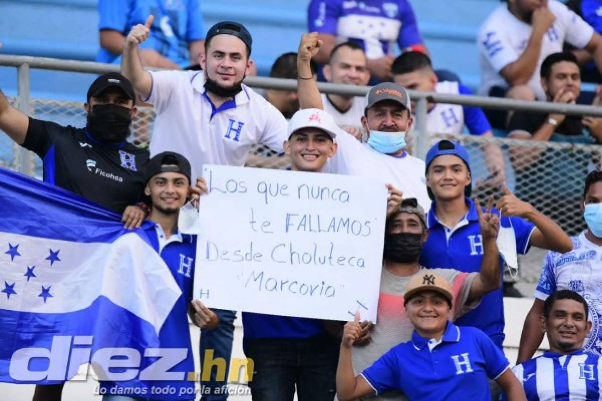 Bellas presentadoras y aficionadas deslumbraron en el estadio Olímpico para el Honduras-Panamá