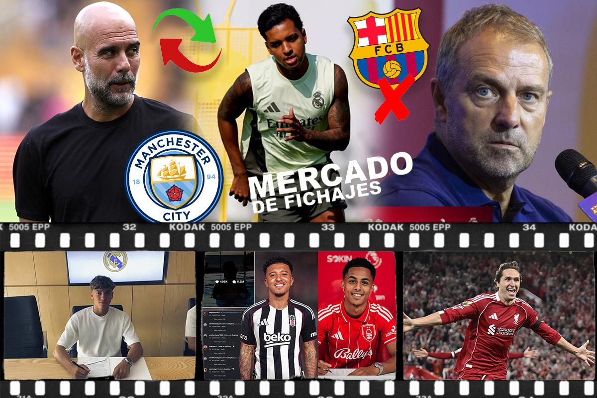 Manchester City anuncia salida y Guardiola se vuelve loco; Flick lo aparta del Barcelona y renovación en el Real Madrid