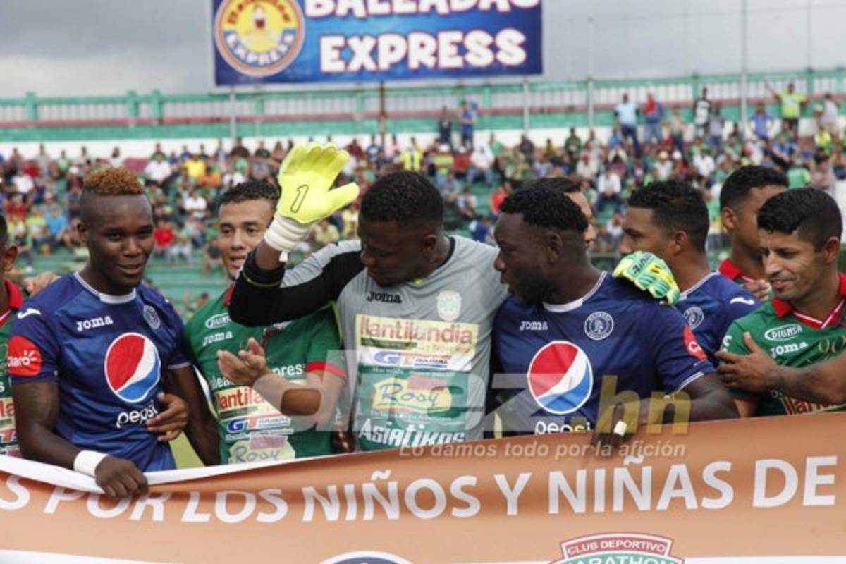 Las imágenes que no viste en televisión del Marathón-Motagua