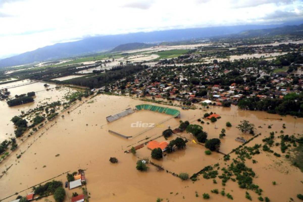 El estadio del Parrillas One no se ha inaugurado y ya fue golpeado por dos inundaciones