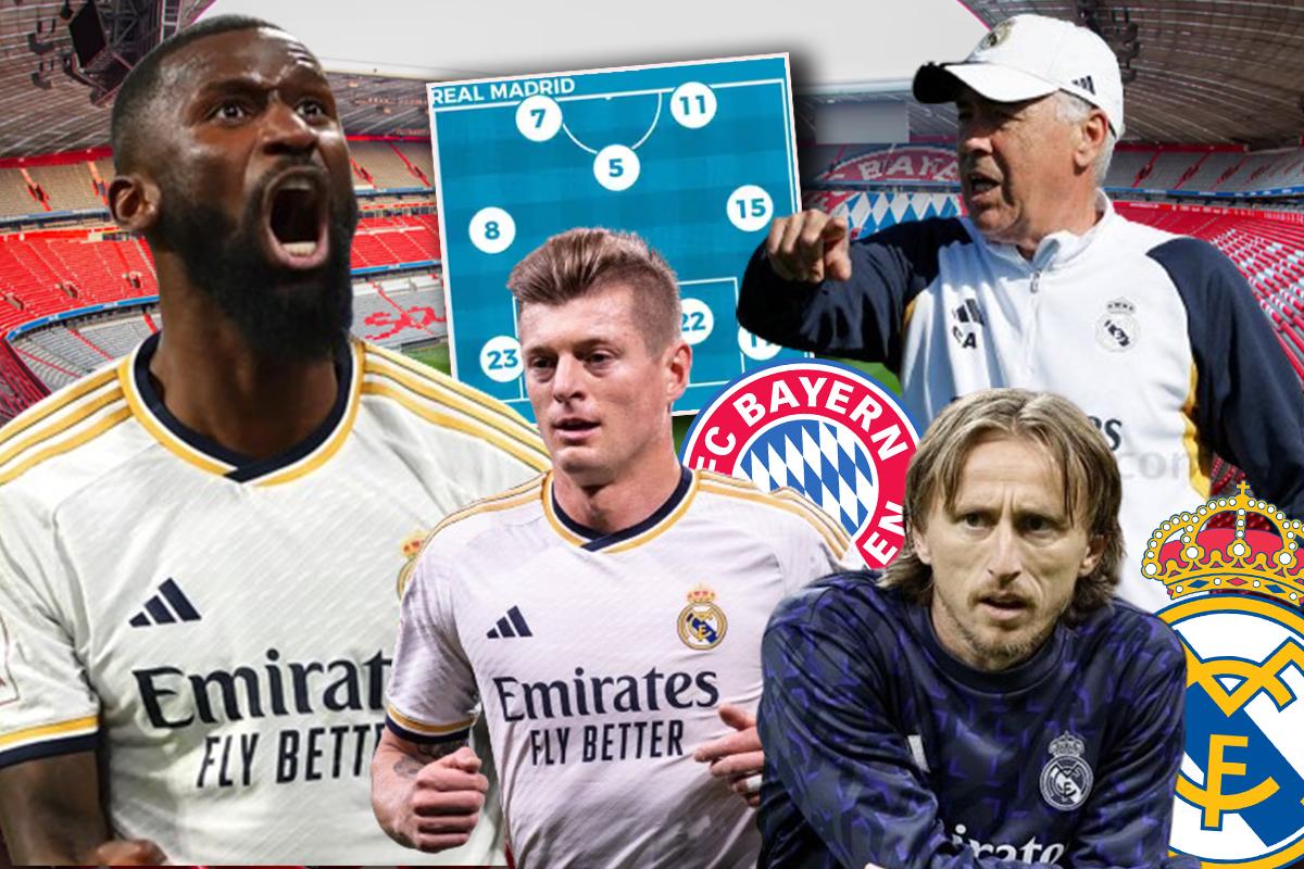 La ‘sorpresa’ de Ancelotti: alineación del Real Madrid para aplastar al Bayern Múnich en la Champions