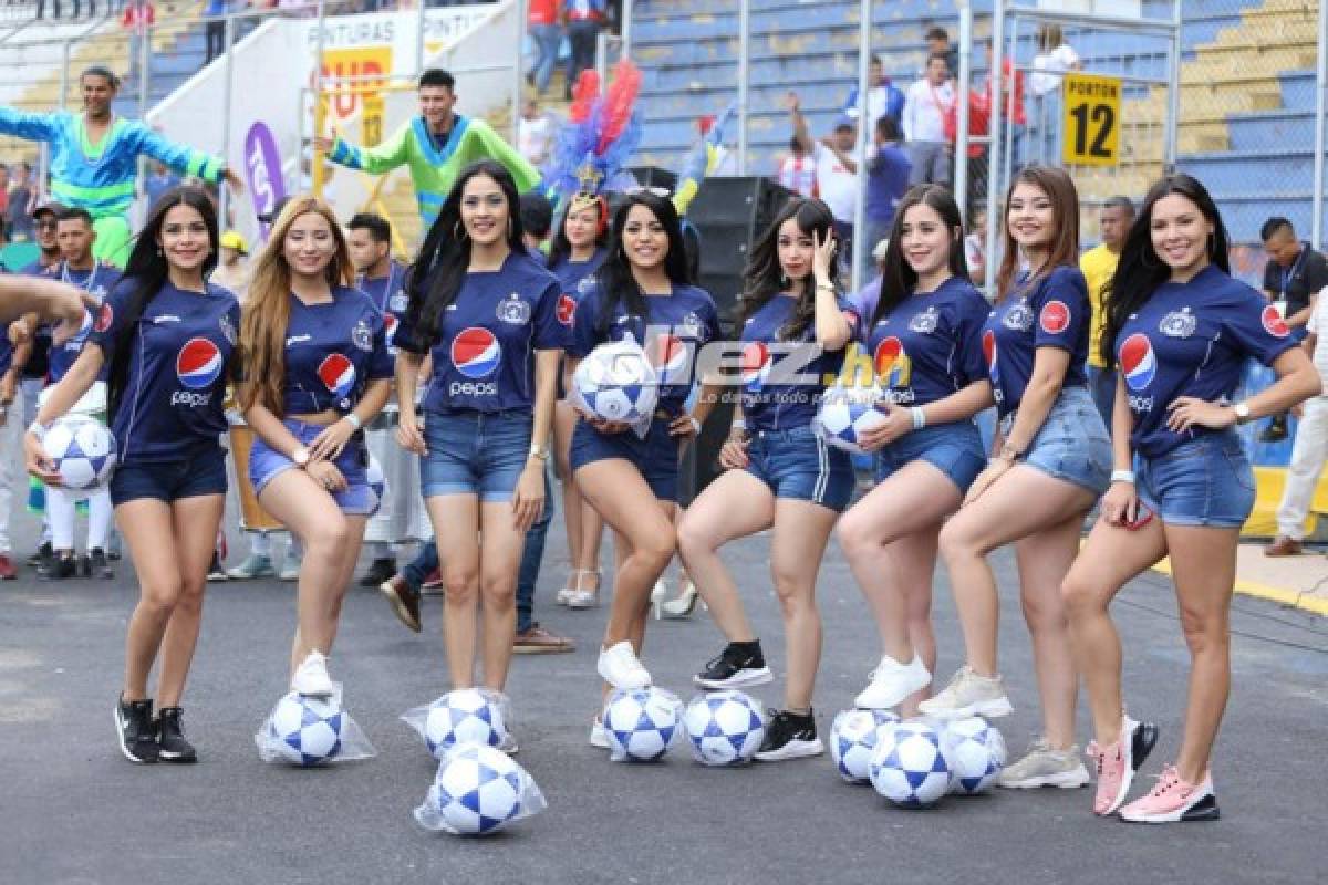 ¡Qué linda final! Las chicas que se robaron las miradas previo al Motagua-Olimpia