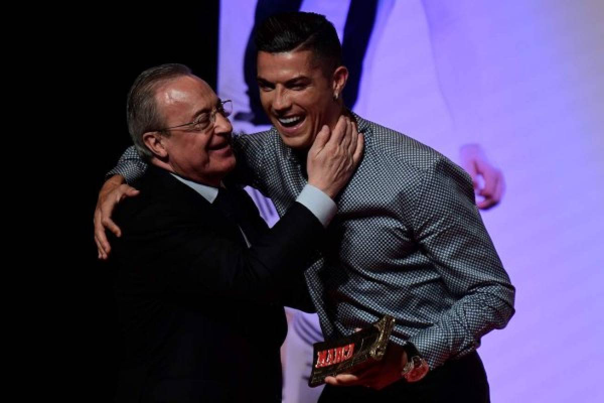 Fotos: Cristiano Ronaldo y el beso de Florentino Pérez; Georgina se roba los suspiros