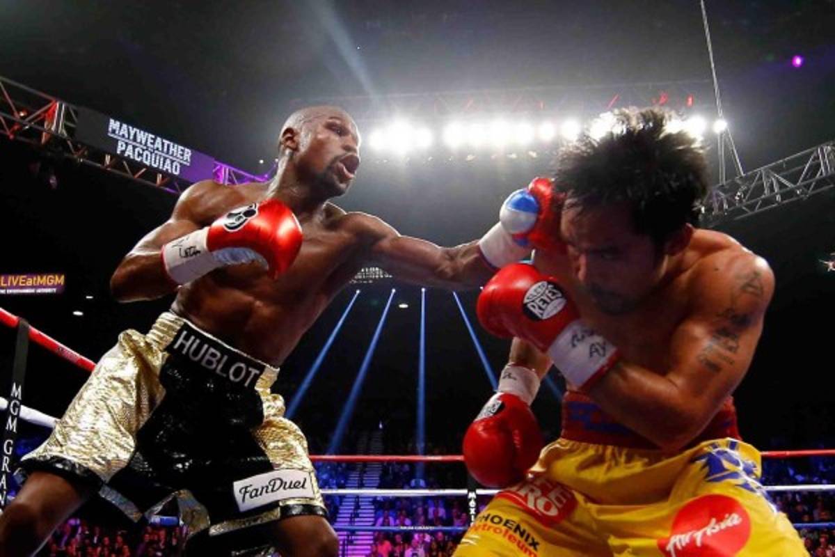 Las mejores fotos de la pelea Mayweather-Pacquiao