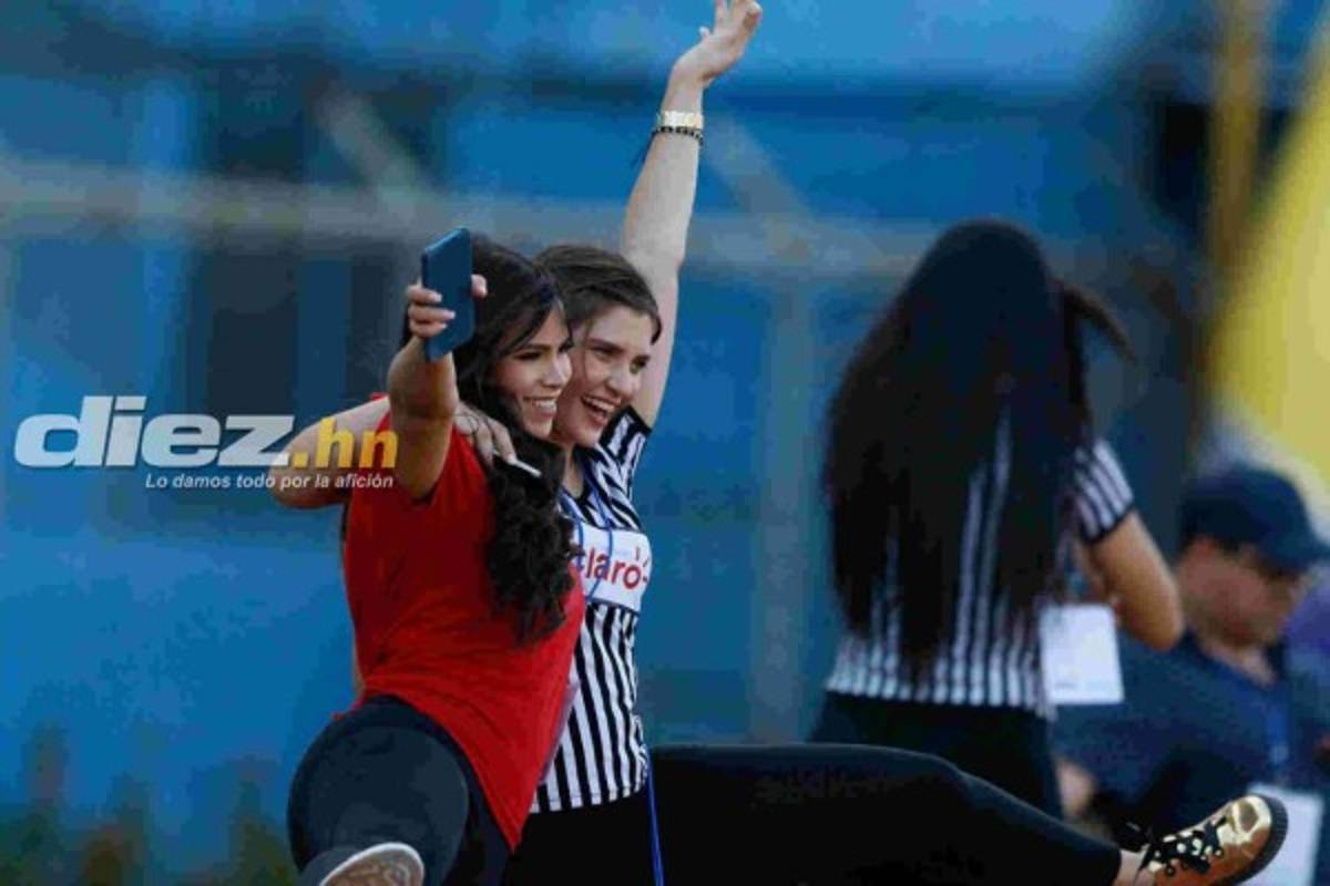 ¡Pura lindura! Las bellas catrachas en el juego de Honduras ante Chile en el Olímpico