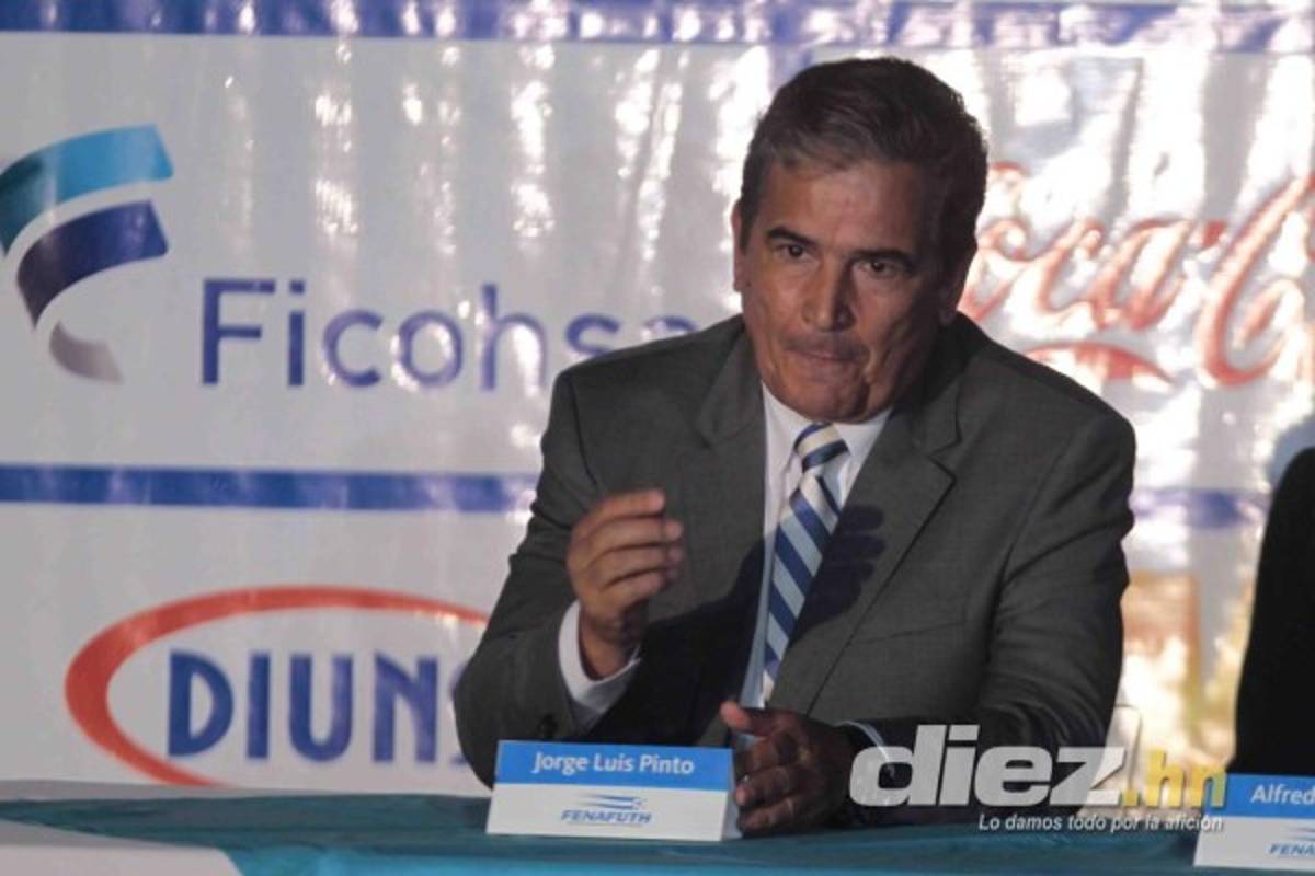 Presentación de Jorge Luis Pinto como técnico de Honduras