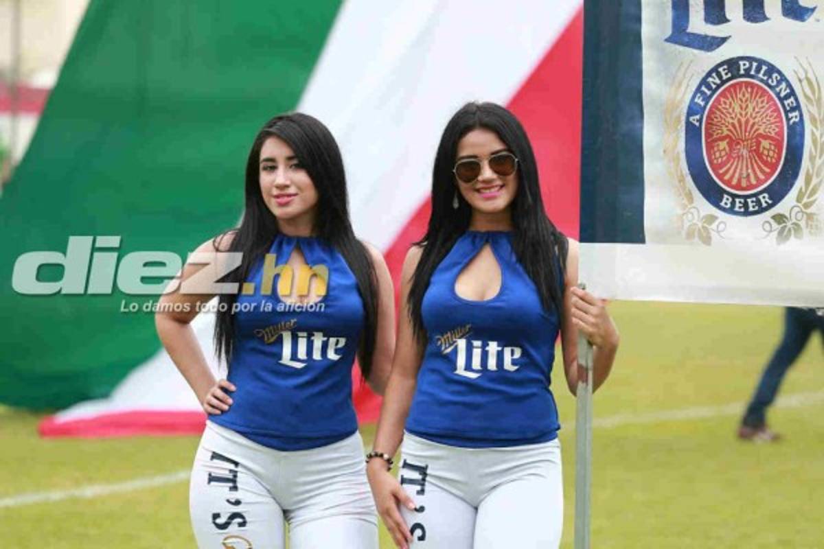 ¡BELLEZA! Las hermosas chicas que paralizaron la final -Marathón-Motagua