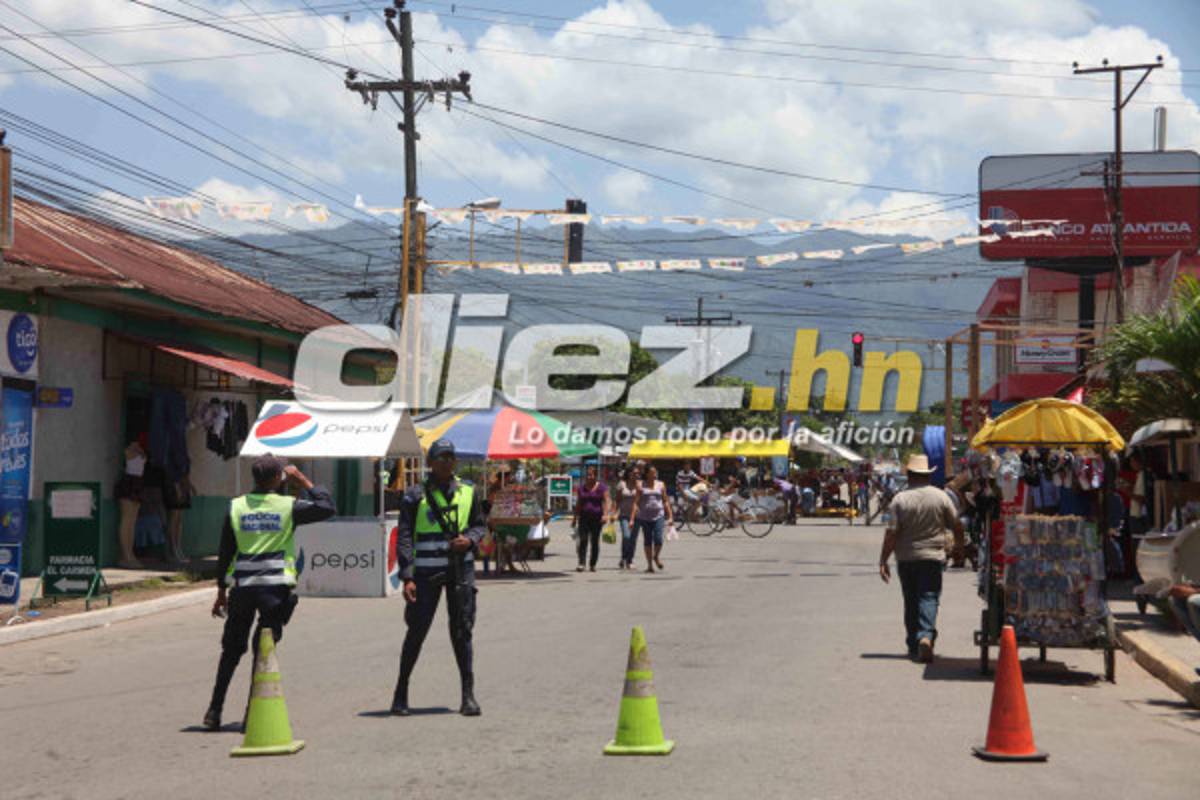 ambiente festivo en Olanchito