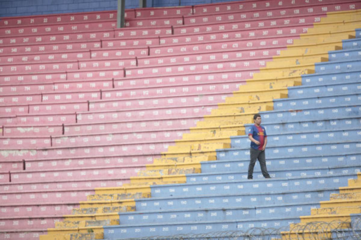 Ambiente en el partido Motagua-Marathón