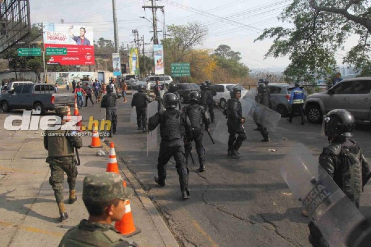 EN FOTOS: Así fue la balacera en las afueras del Nacional en el Motagua-Marathón